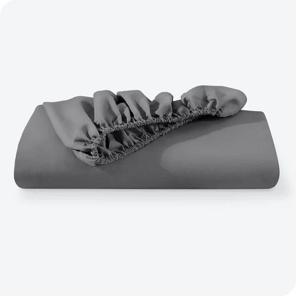 Lycra Jersey Fitted Mattress Cover - Dark Grey