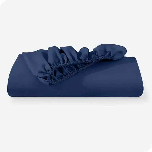 Lycra Jersey Fitted Mattress Cover - Blue