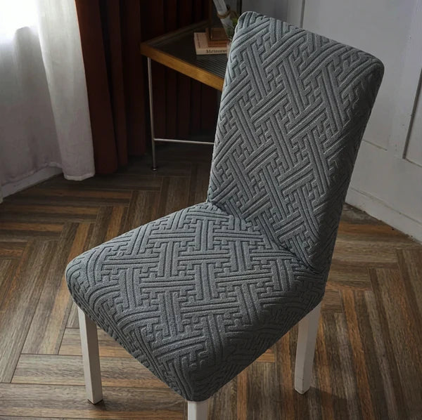 China Mazed Chair Cover Dark Grey