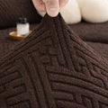 China Mazed Sofa Cover Brown
