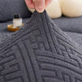 China Mazed Sofa Cover Grey