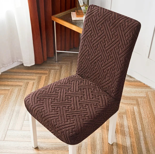 China Mazed Chair Cover Brown