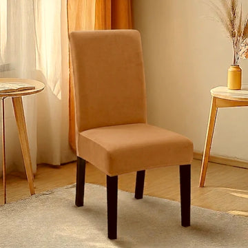 Fitted Jersey Chair Cover Chikoo