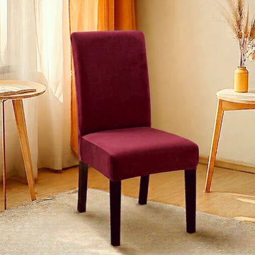 Fitted Jersey Chair Cover Maroon