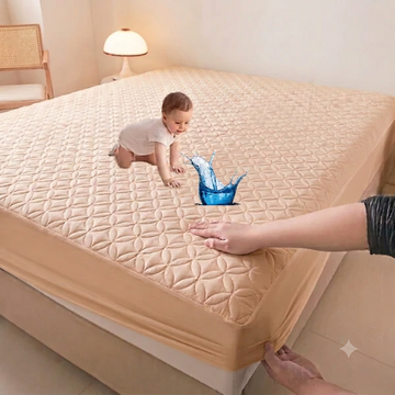 King Ultrasonic Microfiber Waterproof Mattress Protector Skin