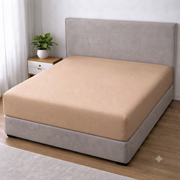 Lycra Jersey Fitted Mattress Cover - Skin