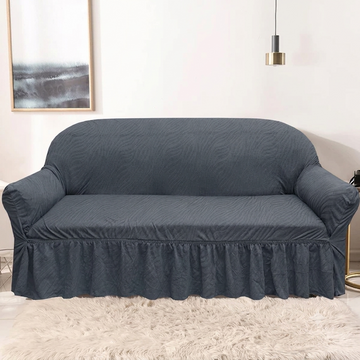 Zebra Sofa Cover Grey
