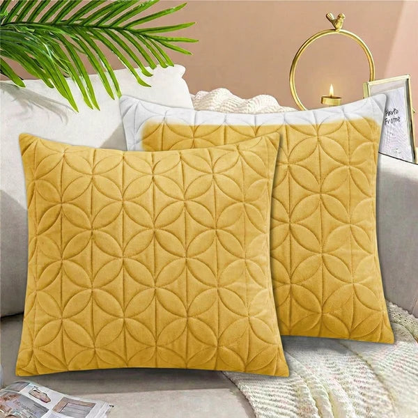 Quilted Cushion Cover Golden Skin