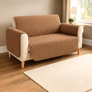 Ultrasonic Quilted Sofa Covers Coffee