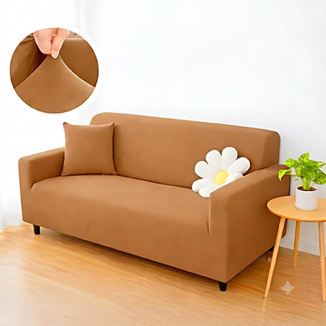 Lycra Jersey Sofa Cover Chikoo