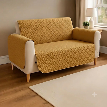 Ultrasonic Quilted Sofa Covers Chikoo