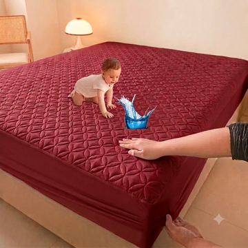 King Ultrasonic Microfiber Waterproof Mattress Protector Skin