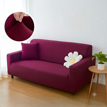 Lycra Jersey Sofa Cover Mahroon