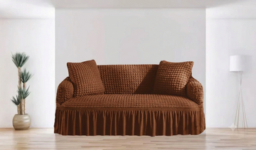 Turkish Style Bubble Sofa Cover Copper