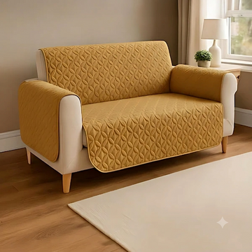 Ultrasonic Quilted Sofa Covers Chikoo