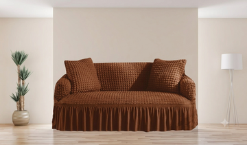 Turkish Style Bubble Sofa Cover Copper