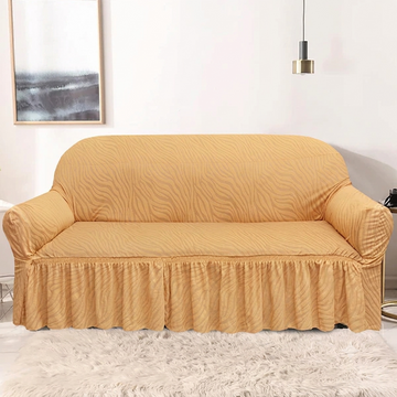 Zebra Sofa Cover Skin Golden