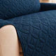 Ultrasonic Quilted Sofa Covers Navy Blue
