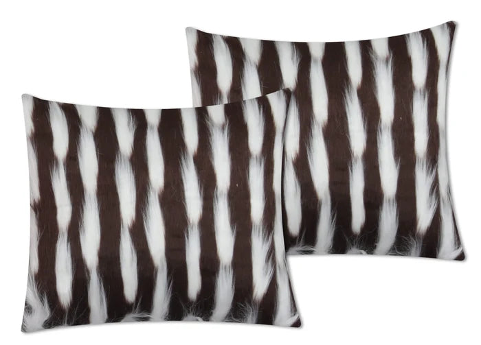 Bird Feather Cushion Cover Brown