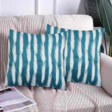 Bird Feather Cushion Cover Ferozi