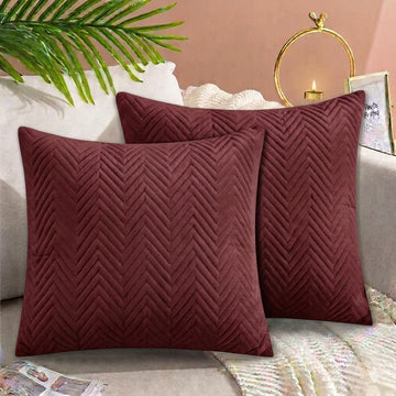 Zigzag Ultrasonic Quilted Cushion Cover Navy Blue